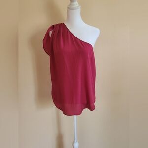 BCBG Elegant One-Shoulder Top